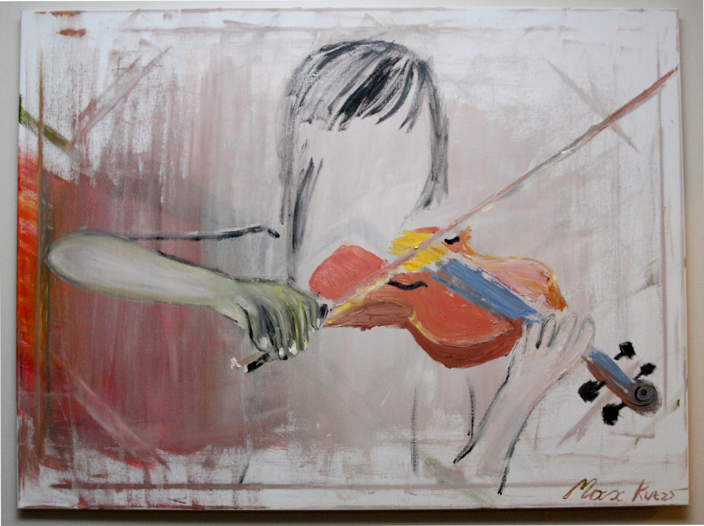 Girl is Playing Violin by Max Kutz
