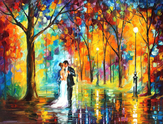 RAINY WEDDING by Leonid Afremov