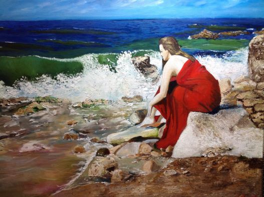 The gentle touch of the waves