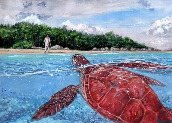 The Red Turtle by Nick-Ian @DeviantART